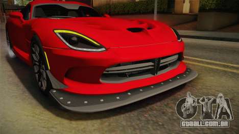 Dodge Viper ACR 2016 para GTA San Andreas