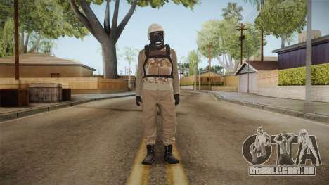 GTA Online Military Skin Beige para GTA San Andreas