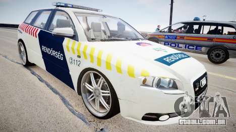 Hungarian Audi Police Car para GTA 4