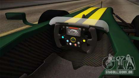 F1 Lotus T125 2011 v1 para GTA San Andreas