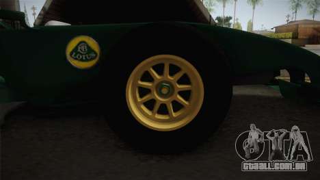 F1 Lotus T125 2011 v1 para GTA San Andreas