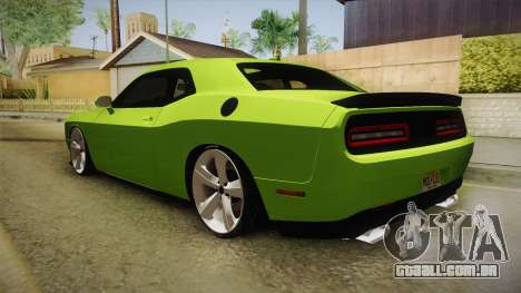 Dodge Challenger Hellcat 2015 para GTA San Andreas