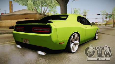 Dodge Challenger Hellcat 2015 para GTA San Andreas