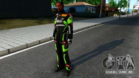 Kawasaki Racing Suit para GTA San Andreas