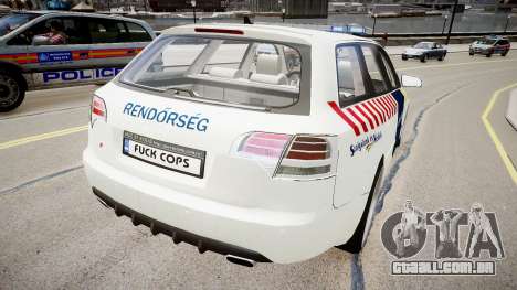 Hungarian Audi Police Car para GTA 4