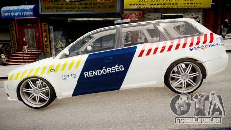 Hungarian Audi Police Car para GTA 4