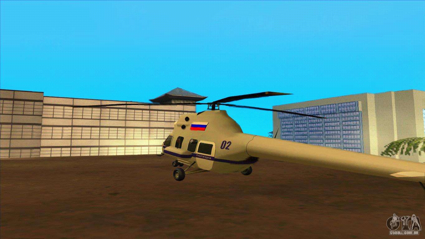 O helicóptero da polícia Federação para GTA San Andreas