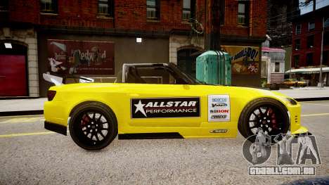 Honda S2000 1998 + Race Vinyl para GTA 4