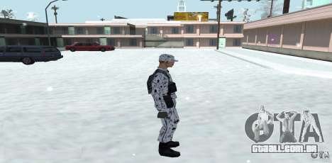 A Pele No Inverno (Exército) 1.1 para GTA San Andreas