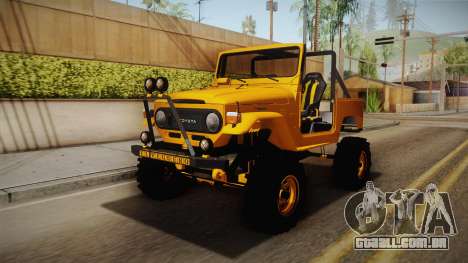 Toyota Land Cruiser Fj40 1978 Off Road para GTA San Andreas