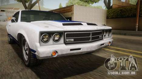 GTA 5 Declasse Sabre GT Painted Bumpers para GTA San Andreas