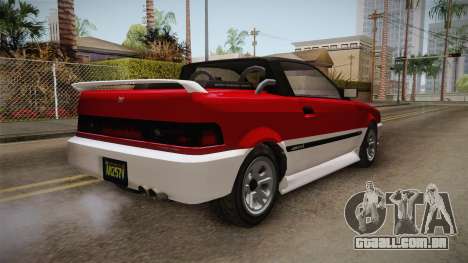 GTA 5 Dinka Blista Cabrio IVF para GTA San Andreas