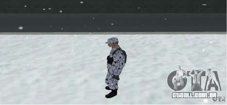 A Pele No Inverno (Exército) 1.1 para GTA San Andreas