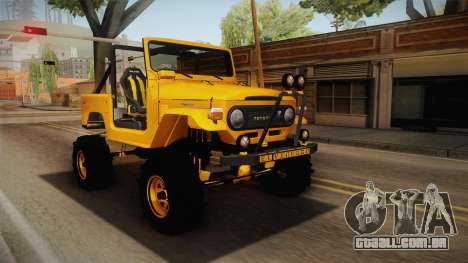 Toyota Land Cruiser Fj40 1978 Off Road para GTA San Andreas