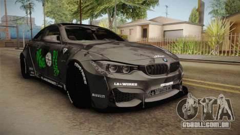 BMW M4 LB Walk Team-DiCE para GTA San Andreas