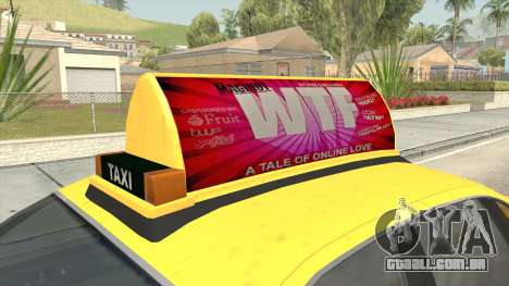 GTA 4 Taxi Car para GTA San Andreas