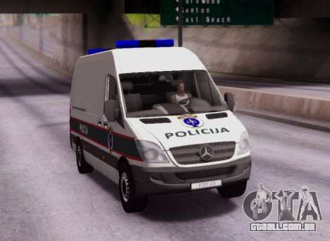 Mercedes-Benz Sprinter BIH Police Van para GTA San Andreas