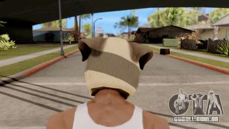 Máscara De Cachorro Pug para GTA San Andreas