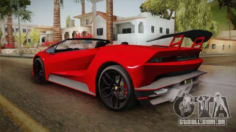 GTA 5 Pegassi Tempesta Spyder para GTA San Andreas