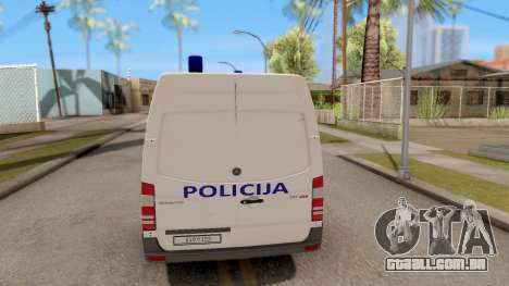 Mercedes-Benz Sprinter Croatian Police Van para GTA San Andreas