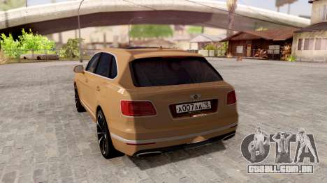 Bentley Bentayga para GTA San Andreas