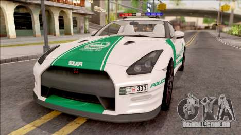 Nissan GT-R R35 Dubai High Speed Police para GTA San Andreas