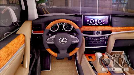 Lexus LX570 2016 para GTA San Andreas