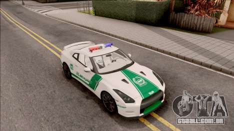 Nissan GT-R R35 Dubai High Speed Police para GTA San Andreas