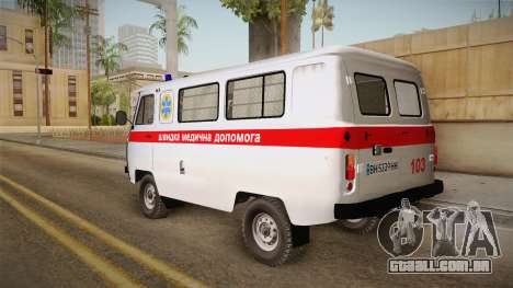 UAZ-452 Ambulância da cidade de Odessa para GTA San Andreas