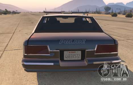 O carro de polícia do GTA San Andreas