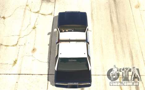 O carro de polícia do GTA San Andreas