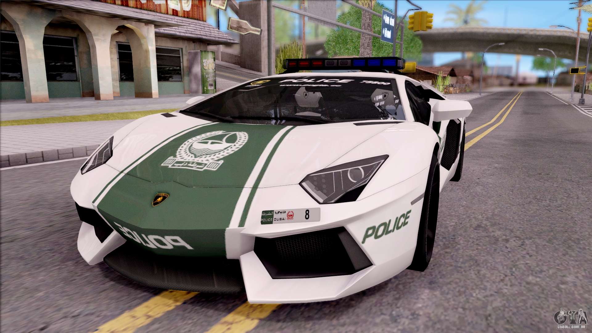 Lamborghini Aventador LP700-4 Dubai HS Police para GTA San Andreas