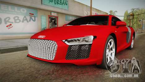Audi R8 2017 para GTA San Andreas