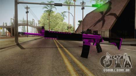 Purple M4A1 para GTA San Andreas