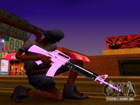 Furta-Cor-De-Rosa E Branco Pack De Armas para GTA San Andreas