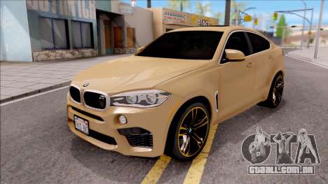 BMW X6M F86 2016 SA Plate para GTA San Andreas
