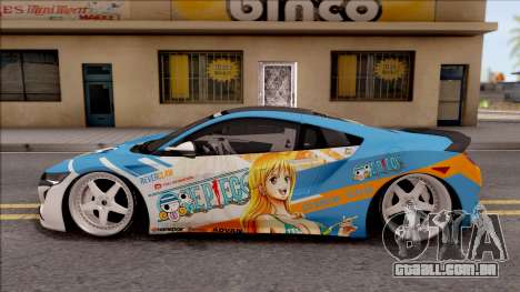 Acura NSX Stance 2017 Itasha Nami para GTA San Andreas