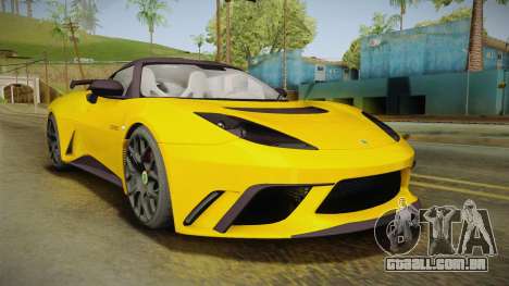 Lotus Evora GTE para GTA San Andreas