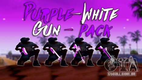 Furta-Cor-De-Rosa E Branco Pack De Armas para GTA San Andreas