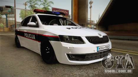 Skoda Octavia Police para GTA San Andreas