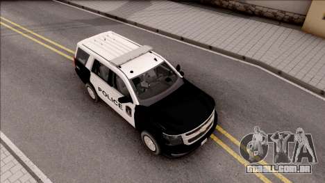 Chevrolet Tahoe 2015 Area Police Department para GTA San Andreas