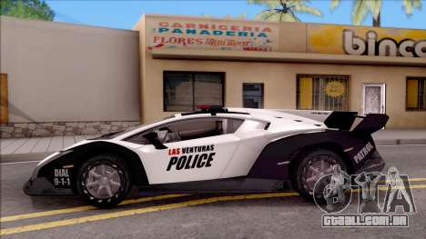 Lamborghini Veneno Police Las Venturas para GTA San Andreas
