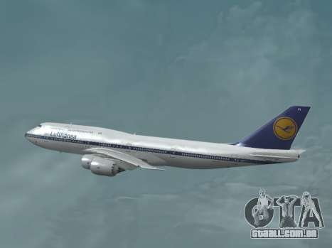 A Lufthansa boeing 747-8i Decoração Retro para GTA San Andreas