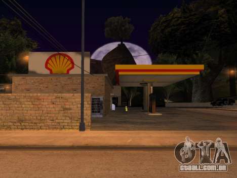 Shell Gas Station In Dillimore para GTA San Andreas