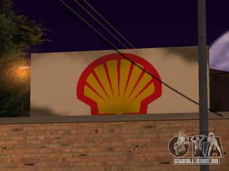 Shell Gas Station In Dillimore para GTA San Andreas