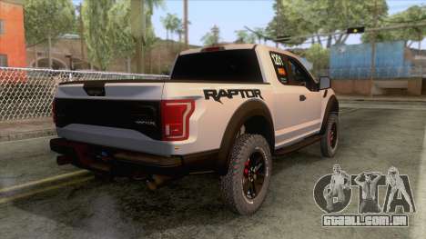 Ford Raptor 2017 Race Truck para GTA San Andreas