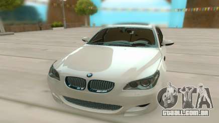 BMW M5 E60 branco para GTA San Andreas