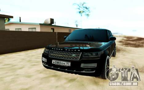 Land Rover Range Rover SVA para GTA San Andreas