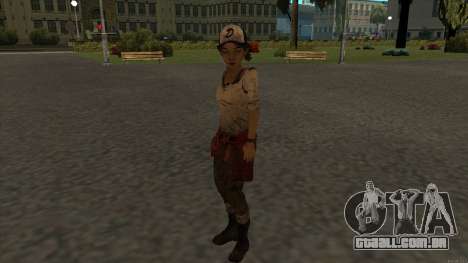 Clementine from The Walking Dead - season 3 para GTA San Andreas