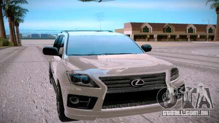 Lexus LX570 prata para GTA San Andreas